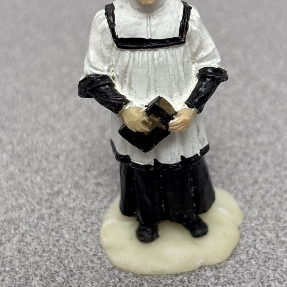 Holiday Time Santas Workbench Christmas Village Priest Pastor Vicar Minister - Picture 3 of 6
